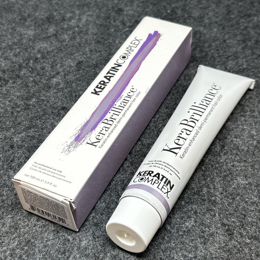 2-Pack Keratin Complex KeraBrilliance 9.4 9C Lightest Copper Blonde Demi SEALED